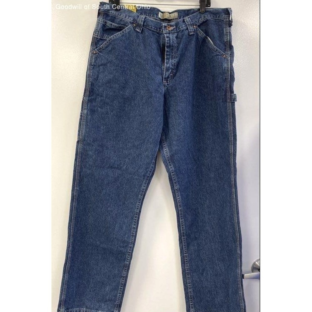 Lee Men's Carpenter Jeans Original Stone Blue Denim Utility NWT SZ 38/32